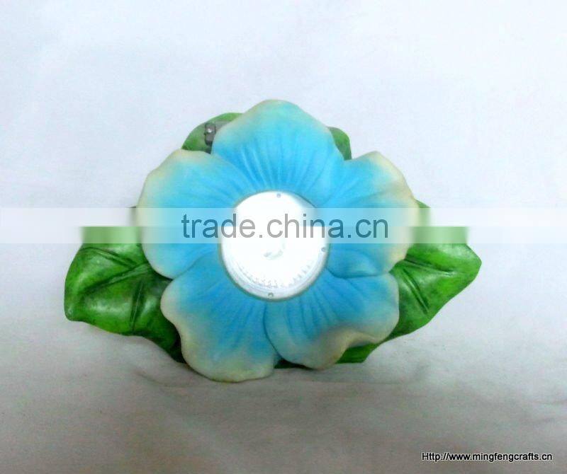 Polyresin solar lamp for garden decoration