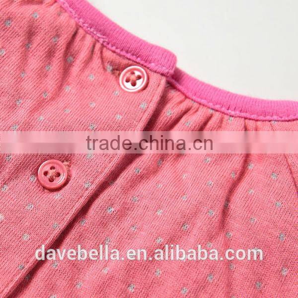 DB705 dave bella 2014 autumn cotton princess sets baby clothes kids clothing set baby chothing knitted sets