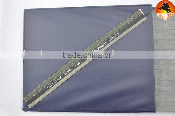 sharkskin herringbone stripe wool viscose polyester fabric for suiting