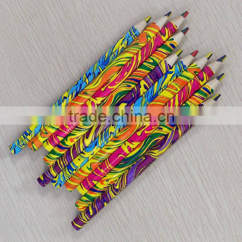 7" jumbo size high quality 5.0mm rainbow color lead rainbow color pencil