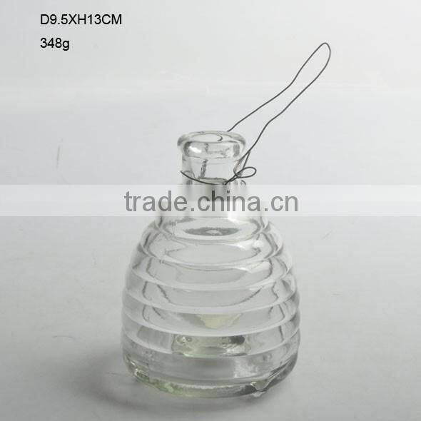 most popular transparent/decorative/spray glass insect trap for supermarket /garden decor