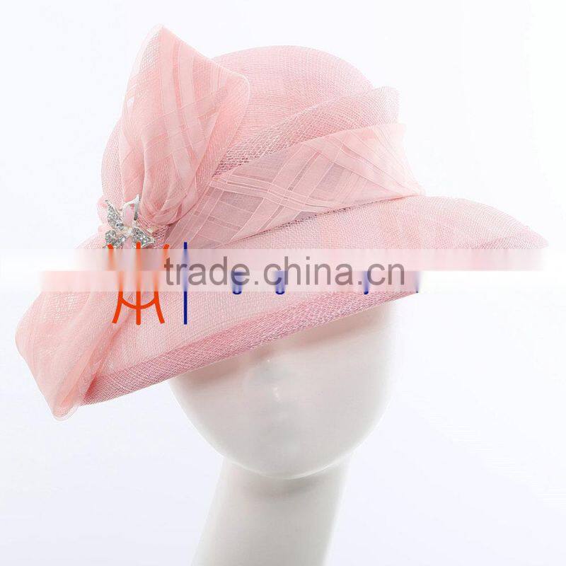 full brim hard hat/philippine sinamay/sinamay base