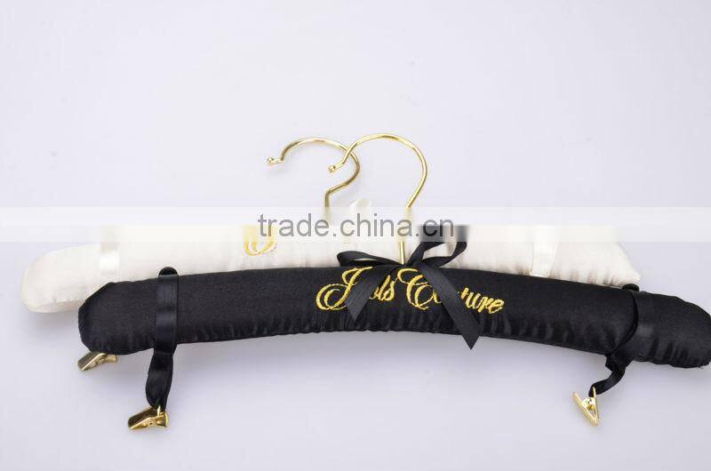 LEC-S5039 China satin hangers with clips