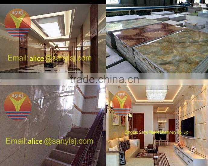 PVC faux marble sheet production line/plastic extrusion line