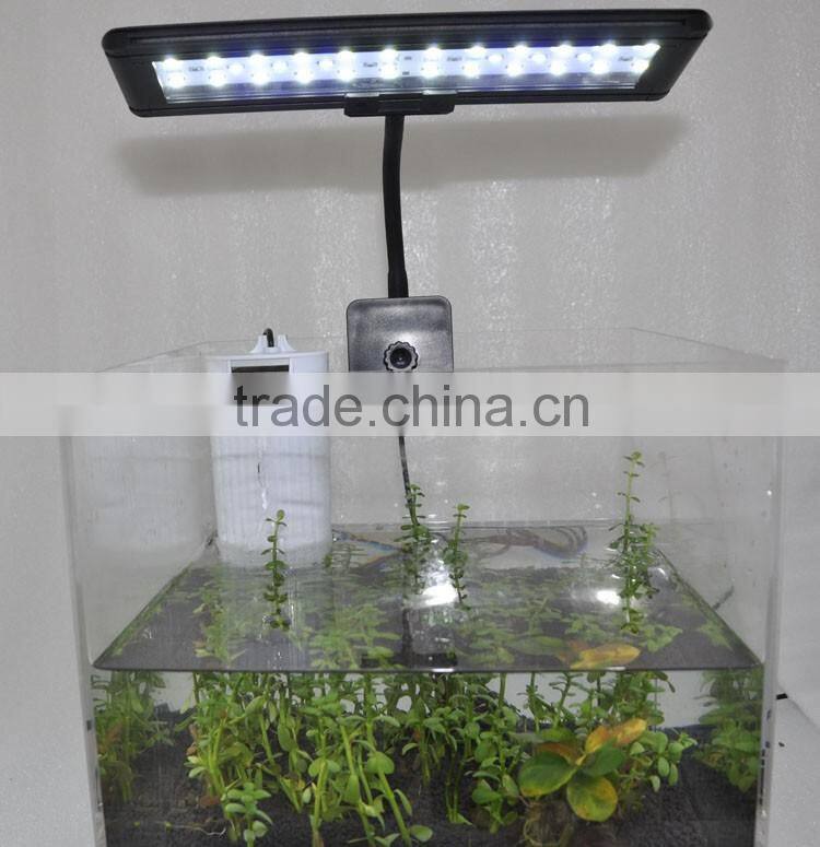 Factory sale mini glass skimmer color changing led light reef tank