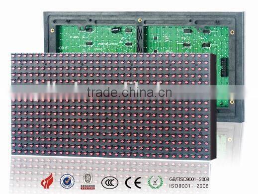 single color p10 car led window inside display with battery