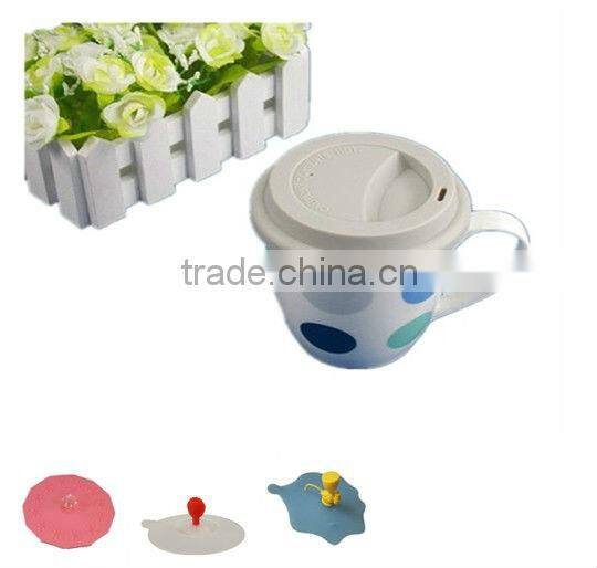 silicone kitchen bowl cup lid cover cap with cute strawberry head