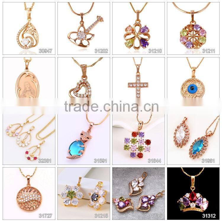 32144 Rose Gold Color Oval Mary Pendant, Mother and Child Pendant jewellry