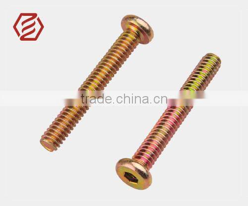 QC 215 pan head Inside hex color zinc plated screw