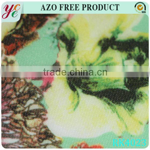 Printed air layer bird print fabric for thermal underwear