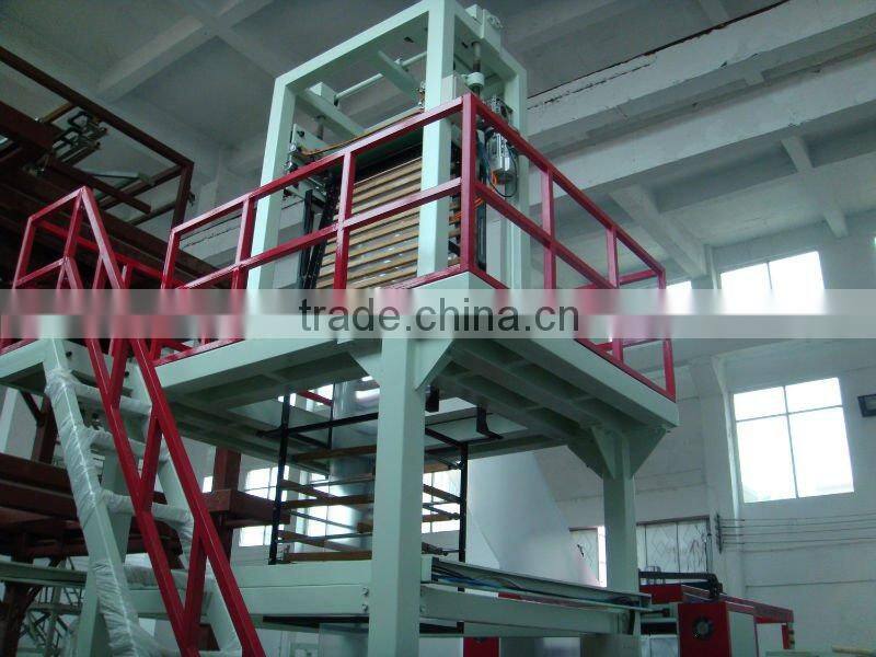 latest rotary die head pe film extrusion line