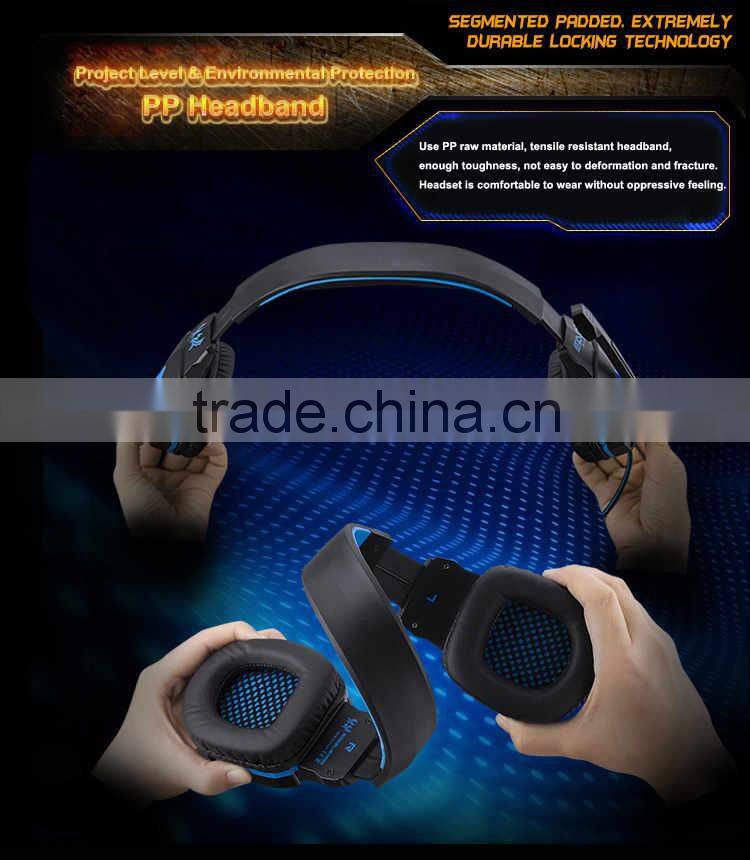 2015 New EACH G4000 Gaming Headset Stereo Bass Headphone Earphone With Microphone For Computer Gamer USB 3.5mm Gold-Plated