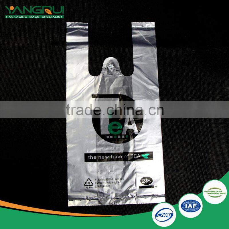 alibaba gold supplier t-shirt bag on roll for packaging reusable ldpe/hdpe customized