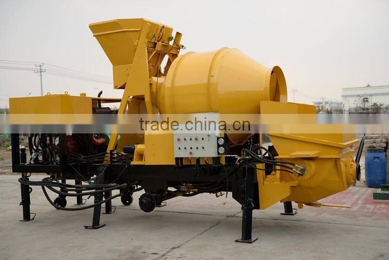 40m3 concrete mixer with pump fro sale, portable tralier concrete pump with a mixer