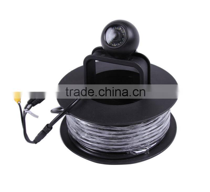 CCTV Underwater Fishing Camera Color 1/3 SONY CCD 650TVL White LED Lights Night Vision Waterproof 20M Cable Fish Finder Max 16GB