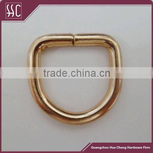 20mm Gold Plated D Ring Buckle for Bag Part