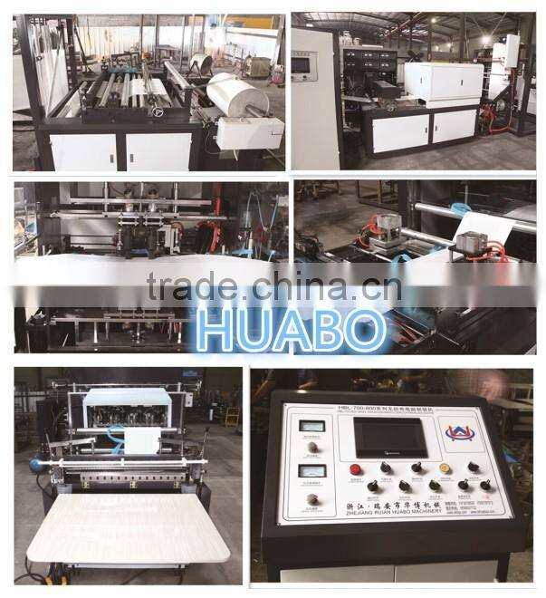 Nonwoven Fabric Box Bag Making Machine With Handle Sealing Attached