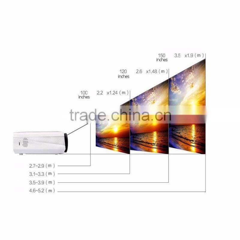 4.4 Android WIFI Full HD LED Daytime 3D Smart Projector 2800Lumen Proyector Beamer LED86 Home Cinema Wireless Phone projector