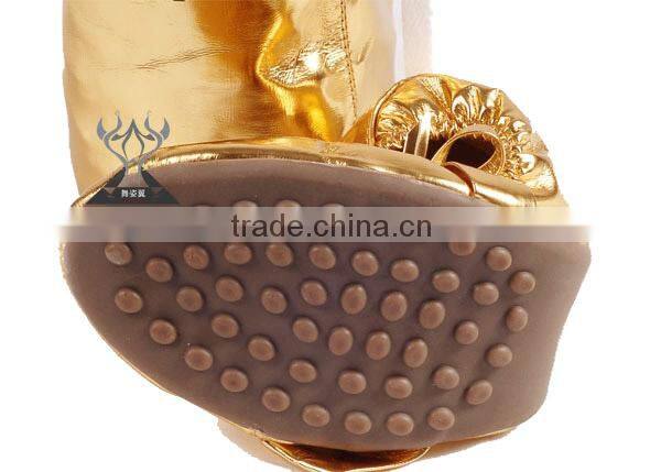 Cheap Gold Belly Dance Shoes with shining colors