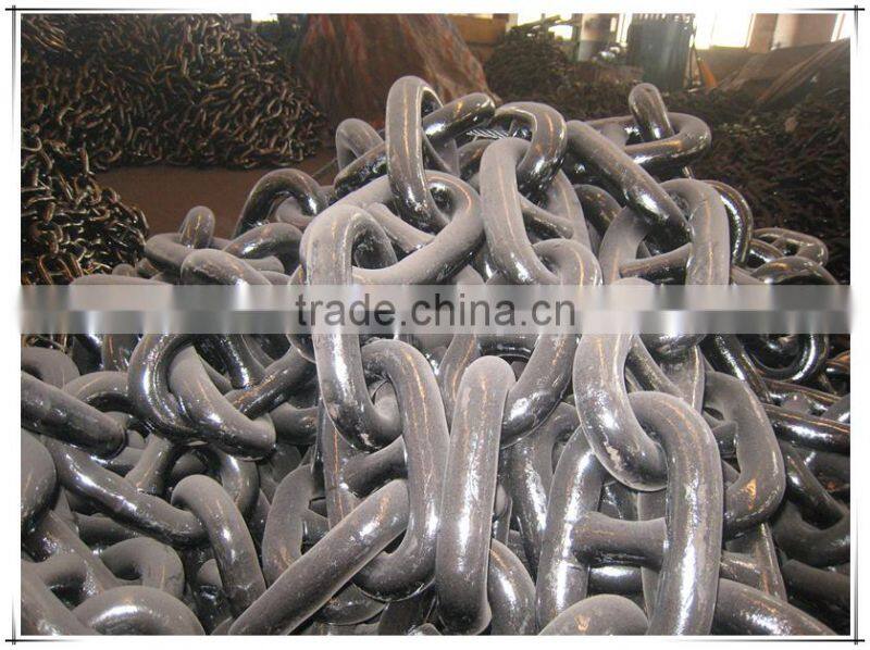 Welded Steel Black Stud Link Anchor Chain