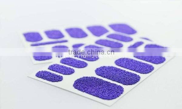 Custom sexy green 3D nail art sticker caviar nail arts mini beads 14 day nail decals nails factory