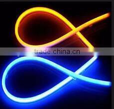 Dual Color White-Amber Switchback Headlight LED Tube Strip Light DRL Daytime Running Light & Turn Signal Lamp