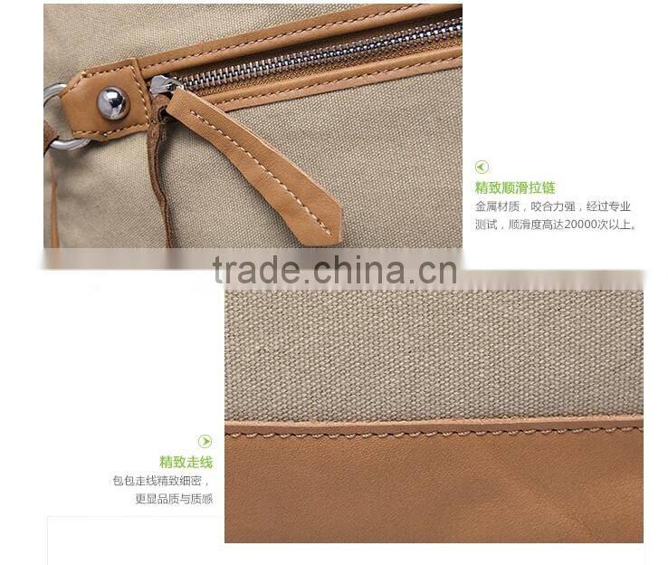 Canvas messenger bag no minimum order tote bags with custom printed logo