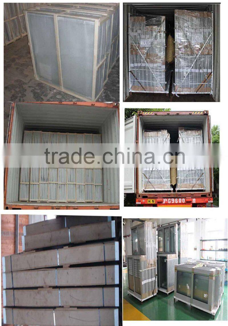 Aluminium windows with thermal break and glazing glass