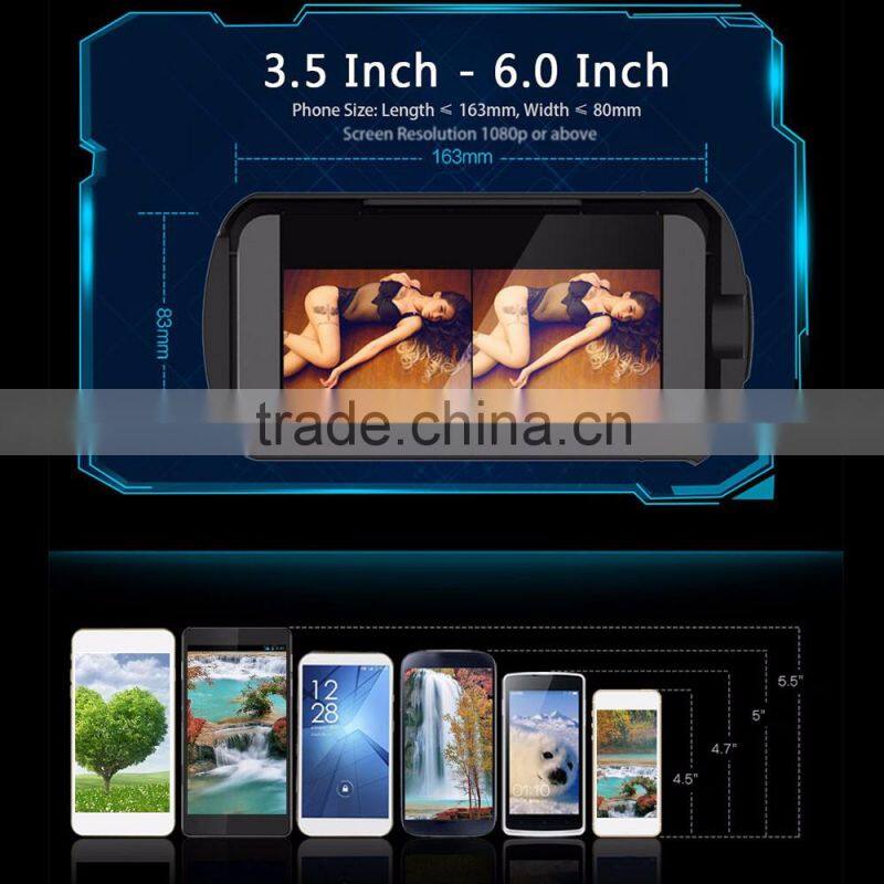 Newest technology vr box Generation Distance Adjustable VR Box 3D Glasses