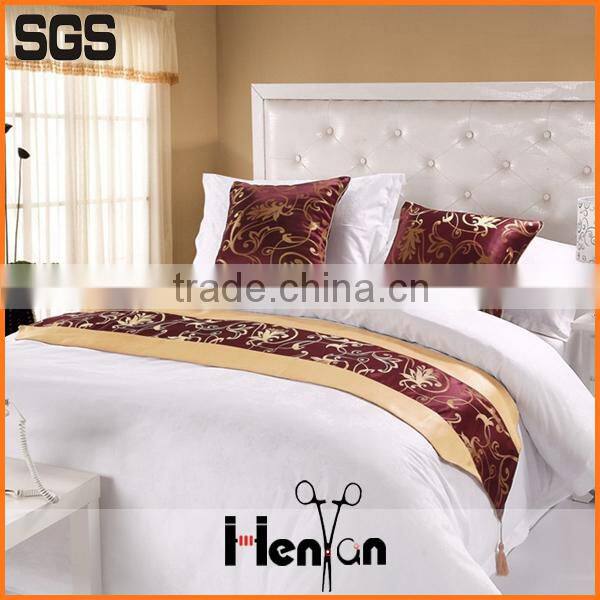 wholesale custom hotel bed runner design