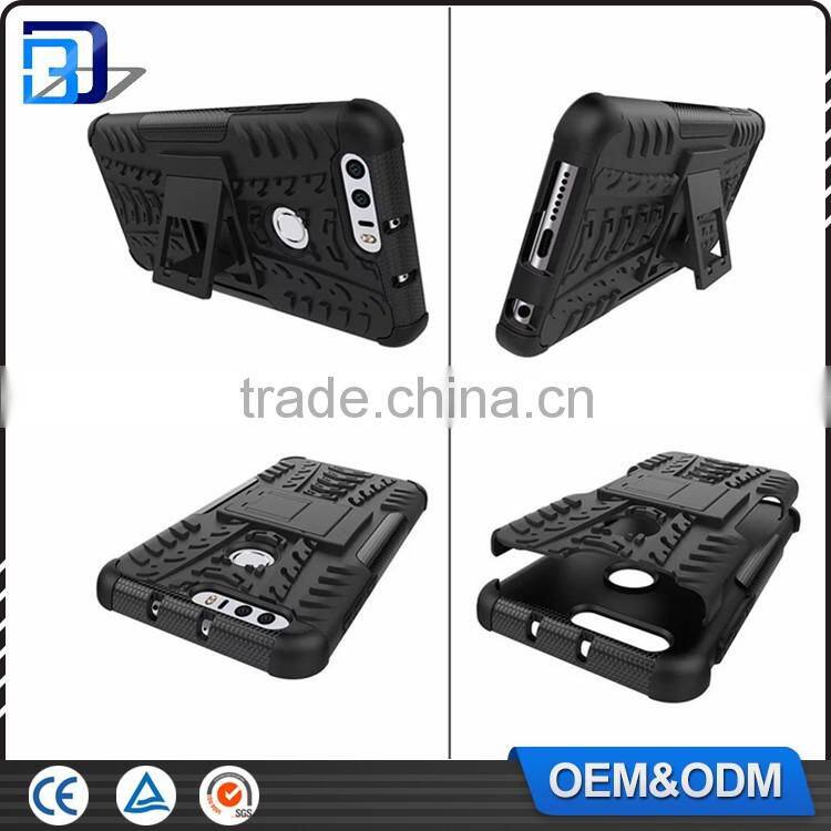New Slim Heavy Duty Combo Armor Case For Huawei Honor 8 Hybrid TPU+PC Dual Layer Shockproof Stand Function