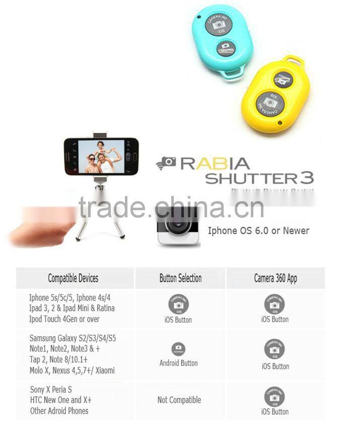 Bluetooth Shutter Wireless Camera AB Shutter + Self-timer Kit Monopodfor most Android Phone CL-70