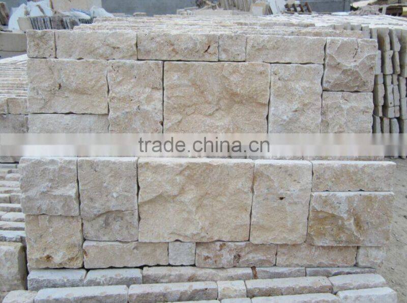 White limestone lump slabs for sale
