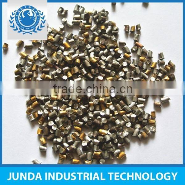 Steel plate pretreatment production line use copper cw2.5 cut wire shot