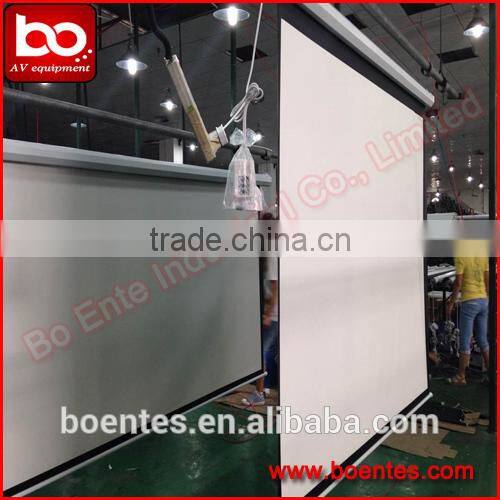 Electric Wall Mount 1:1 84 Inch Motorized Projection Screen for Office Presentation Equipment