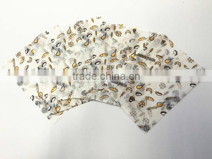 White Greaseproof Food Paper Bag with Custom Printing