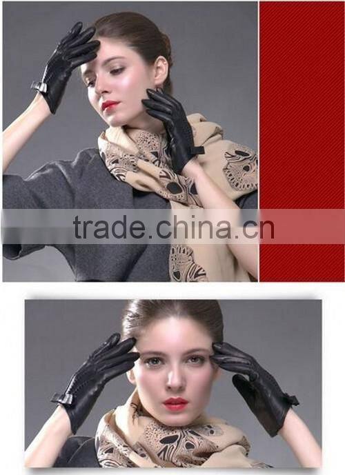 Fancy Black Sexy Leather Gloves Hot Sale Sexy Leather Gloves