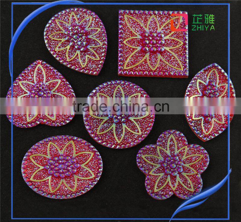 2016 wholesale sewing accessories round resin embellishments