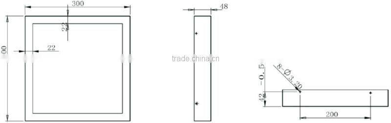 Back-lit 30x30 LED panel (up to 100lm/W with TUV,CE.SAA,GS,CB certificates)