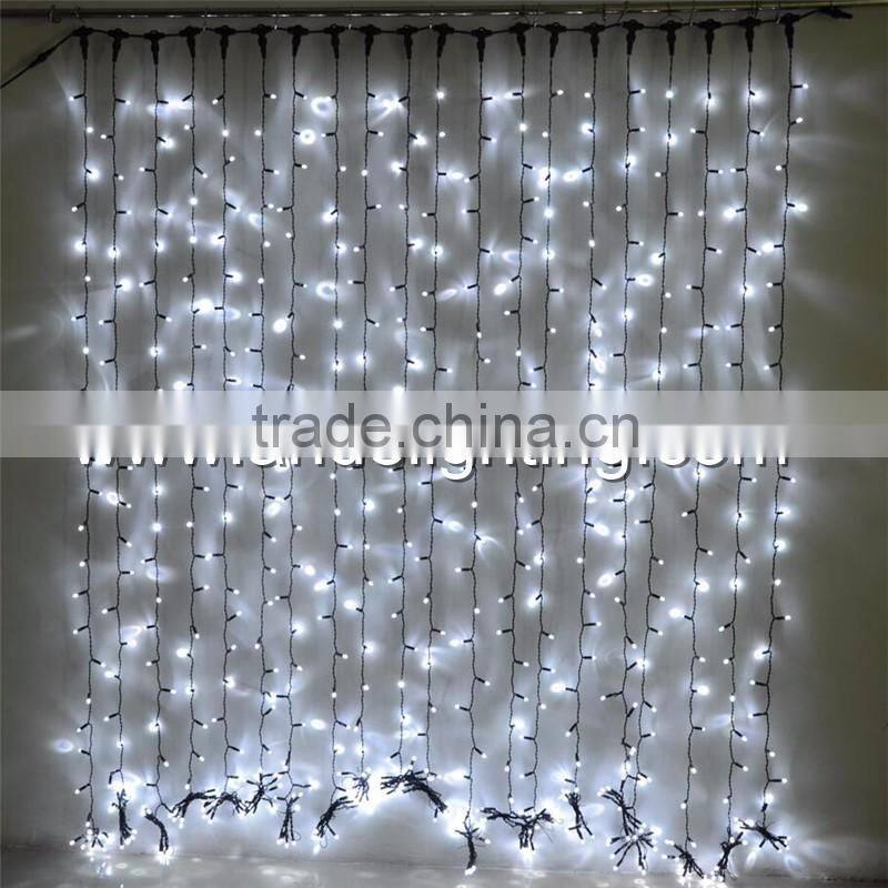 outdoor use connectable led curtain lights for christmas decorations