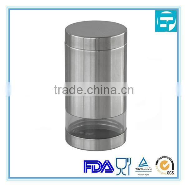 High Stainless steel storage box set with window