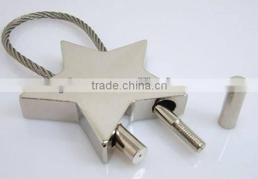 Wholesale fashion beautiful new design cheap star shape starfish keychain