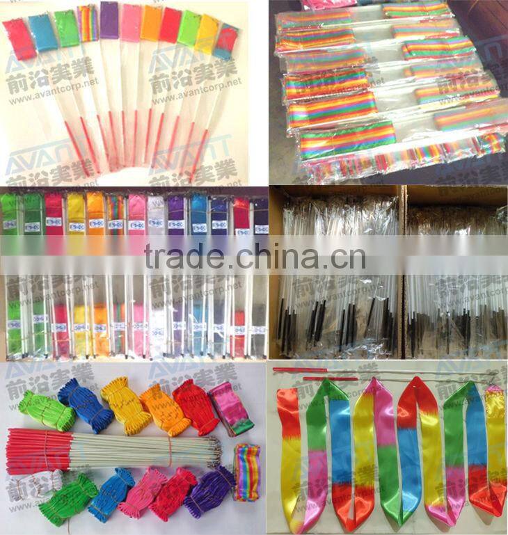 Gym Dance Ribbon Rhythmic Art Gymnastic Streamer with Twirling Rod