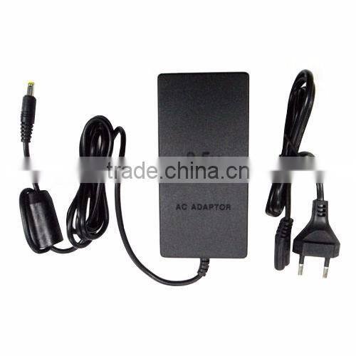 EU Slim AC Adapter Charger Power Cable Cord Supply for Sony PS2 70000 Console Power Supply