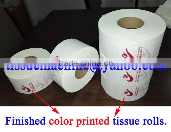 Automatic Embossing Color Printing Maxi Roll Rewinding and Slitting Machine