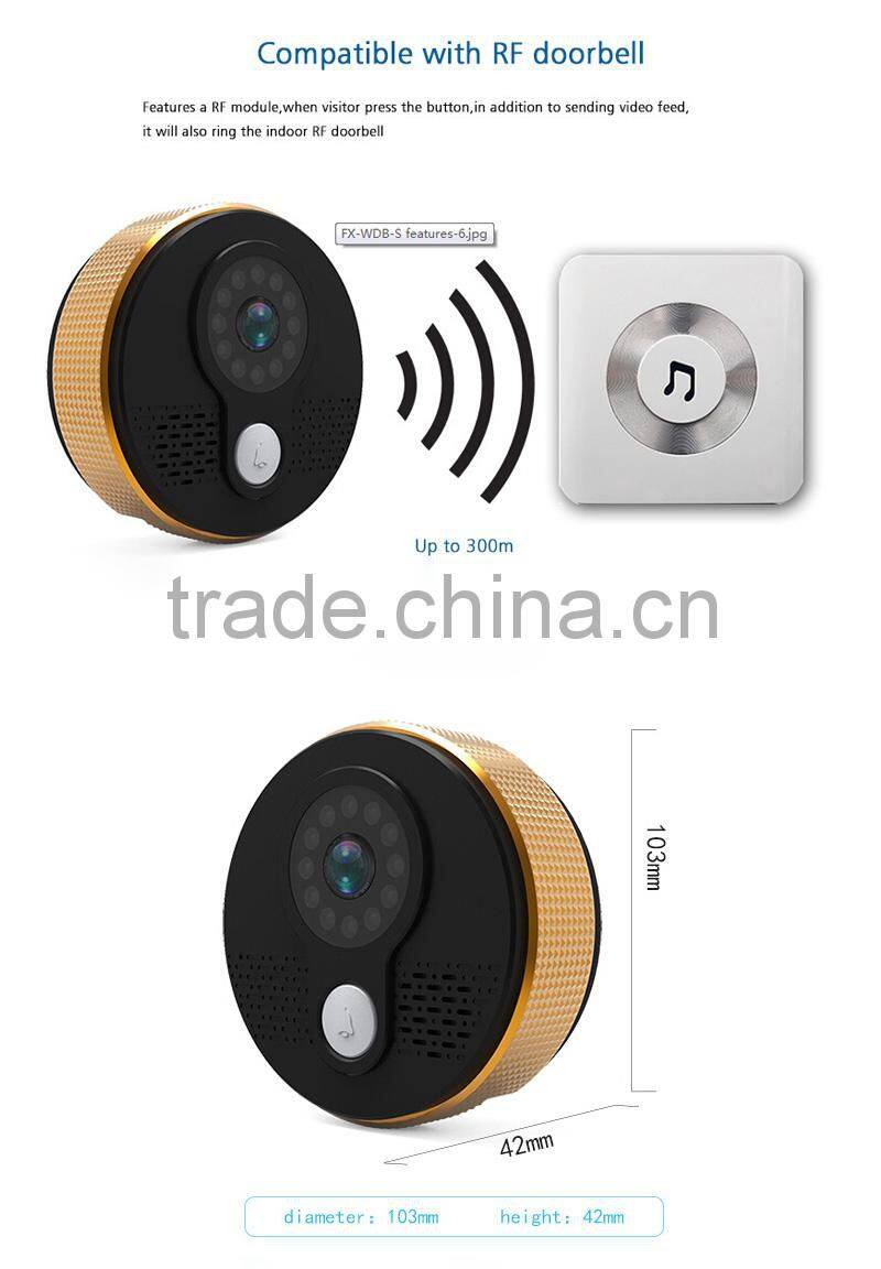 Physen WIFI Video Doorbell Intelligent Home Security Management Long-range Control with app