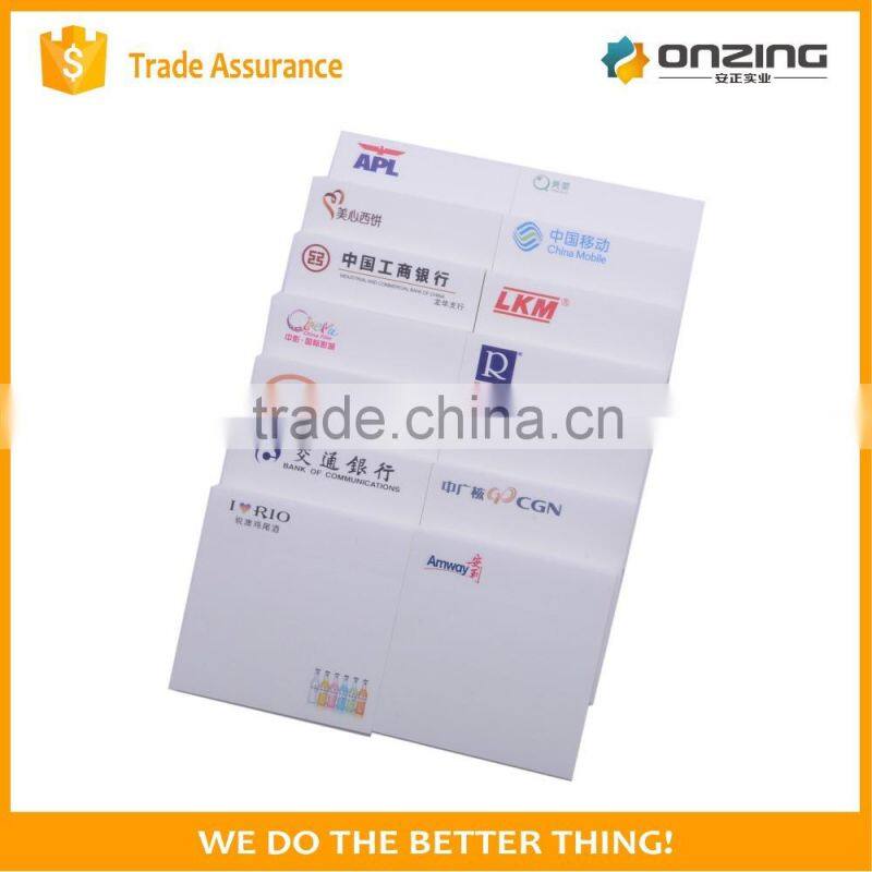 Custom logo printed stationery small pads of paper sticky note