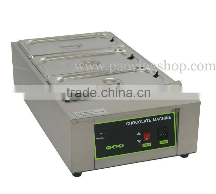 12kg Commercial Use 110v 220v Electric Digital Chocolate Warmer with 3 Melting Pot