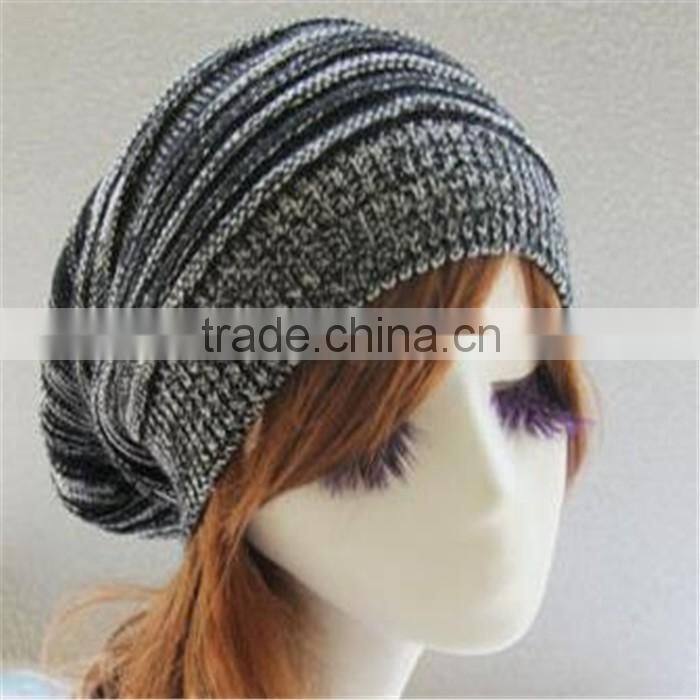 Colorful Slouch Solid Color Crochet Beanies Knitted Hat for Lovely Girls
