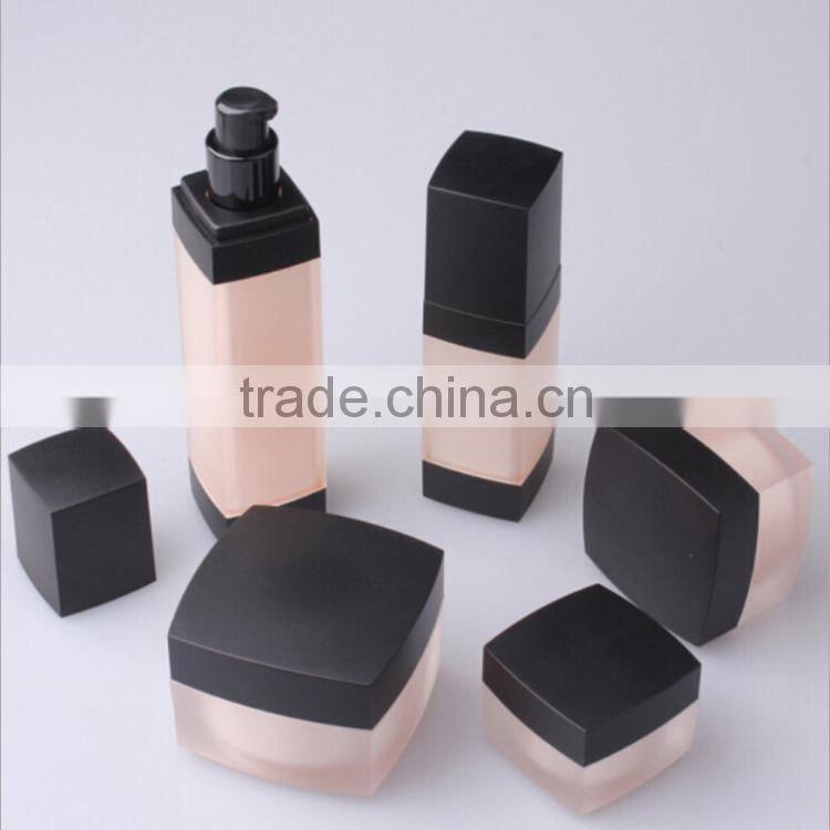Hot sale high quality empty airless plastic jar acrylic pump bottle cosmetic bottle
